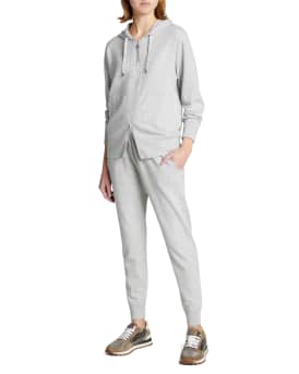 【関税込み】BRUNELLO CUCINELLI Monile' joggers Brunello Cucinelli Cashmere Ribbed Joggers w/ Monili Trim