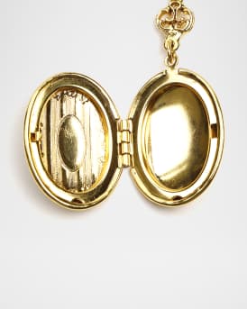 Oval Locket Necklace