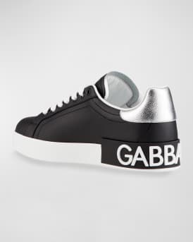 Leather Logo Low-Top Sneakers