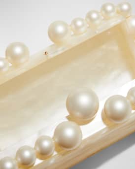 Eos Pearly Acrylic Clutch Bag