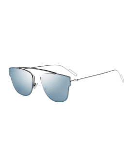 Dior mirrored geometric shop metal sunglasses