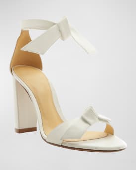 Clarita 90mm Leather Ankle-Tie High-Heel Sandals