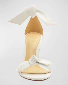 Clarita 90mm Leather Ankle-Tie High-Heel Sandals