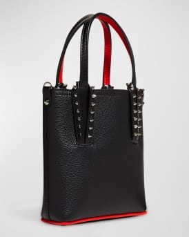 Cabata N/S Mini Tote in Grained Leather