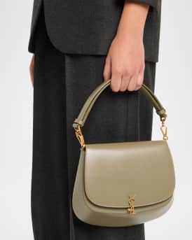 YSL Monogram Phone Holder Crossbody Bag in Leather