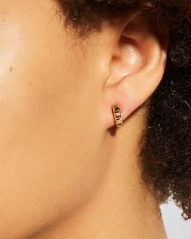 Quatre 18K Yellow Gold Single Clip Earring