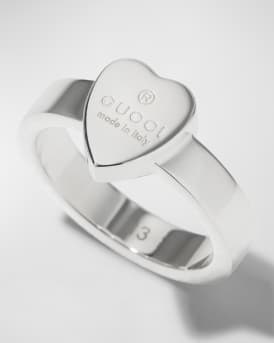 Engraved Heart Trademark Ring