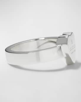 Engraved Heart Trademark Ring