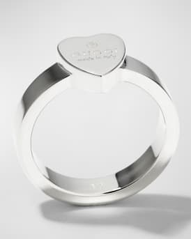 Engraved Heart Trademark Ring