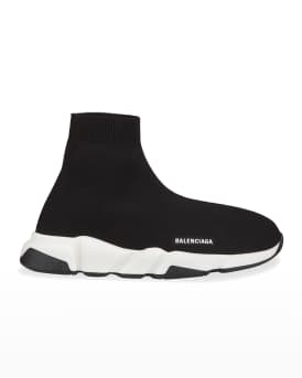 Kid s Two Tone Knit Sock Trainer Sneakers