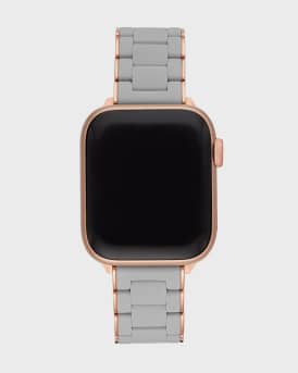Michele apple watch 2025 wrapped silicone bracelet strap