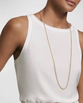 Men's Box Chain Necklace in 18K Gold, 2.7mm, 20"L