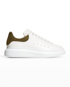 Alexander McQueen Men s Leather Chunky Sneakers w Croc Embossed