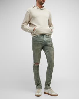 Men's Slim-Fit Distressed Denim Skinny Jeans