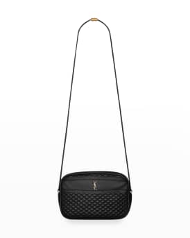 Saint Laurent Victoire Chain Bag In Quilted Lambskin