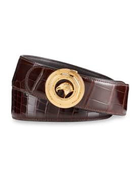 Stefano Ricci Men s Signature Crocodile Belt Neiman Marcus