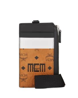 MCM Visetos Mix Name Tag Card Case