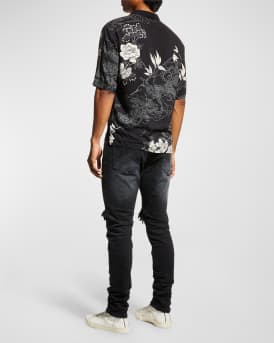 Men's Whiskered Blowout Skinny Jeans
