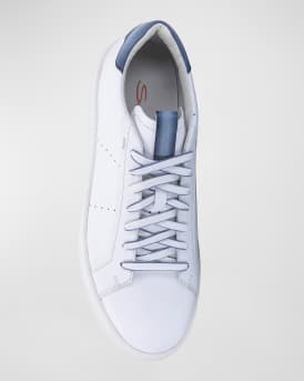 Men's Part Bicolor Leather Low-Top Sneakers