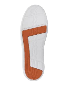 Men's Part Bicolor Leather Low-Top Sneakers