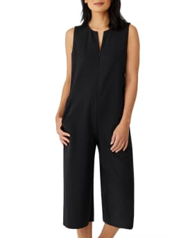Eileen fisher cotton jumpsuit hotsell