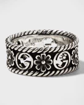 Sterling Silver GG Flower Ring