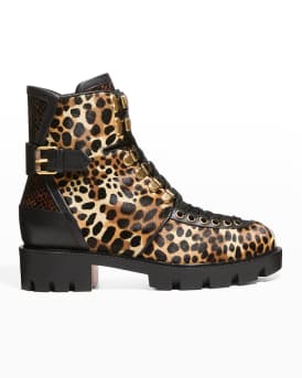 Christian louboutin moto shop boots