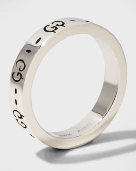 Ghost 4mm Sterling Silver Ring