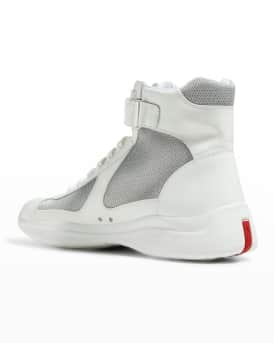 Men's America's Cup Patent Leather High-Top Sneakers
