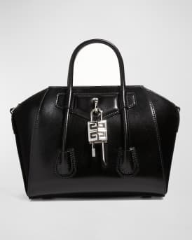 Antigona Lock Mini Top Handle Bag in Box Leather