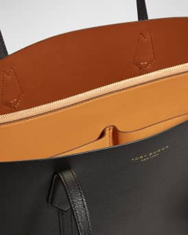 Perry Leather Shopper Tote Bag