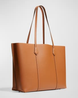 Perry Leather Shopper Tote Bag
