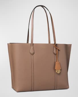 Perry Leather Shopper Tote Bag