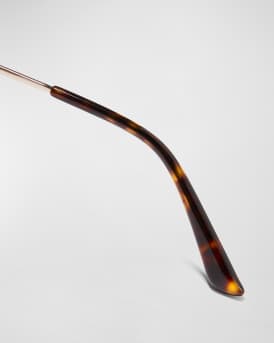 Men's Gradient Metal Aviator Sunglasses