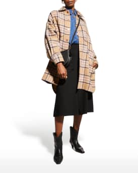 Oversized Plaid Shirt Jacket