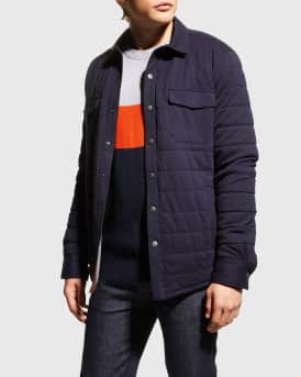 Peter Millar Men s Mountainside Knit Shirt Jacket Neiman Marcus