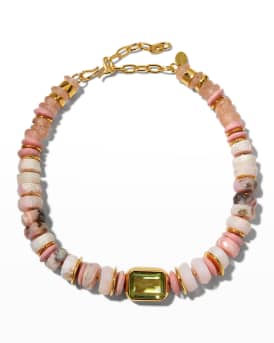 Goddess Collar Necklace in Pink