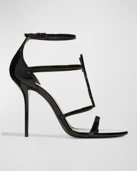 Opyum YSL Patent Ankle-Strap Sandals