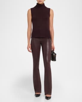 Selma High-Rise Coated Sleek Baby Boot Jeans