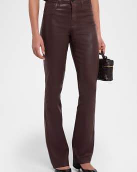 Selma High-Rise Coated Sleek Baby Boot Jeans