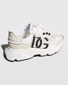 Daymaster Mixed Leather Runner Sneakers