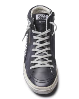 Golden goose hot sale slide black studs