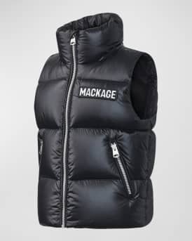 Kid's Charlee Quilted Logo Vest, Size 8-14