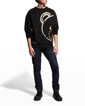 Moschino Men's Metallic-Graphic Sweatshirt | Neiman Marcus