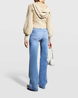 Crosbie Wide-Leg Jeans with Pocket Details