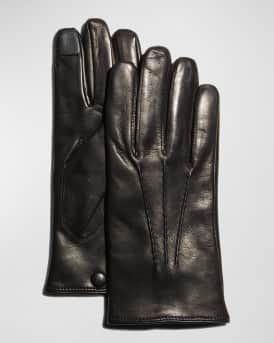 Bergdorf Goodman Men's Deerskin Leather Gloves
