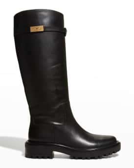 Tory Burch Leather Tall Riding Boots Neiman Marcus