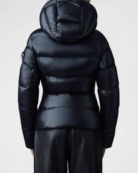 Madalyn Lustrous Light Down Jacket with Hood