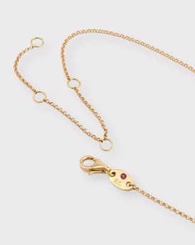 3-Diamond Cluster 5-Station Necklace