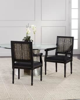 NEIMAN MARCUS TWO ARM CHAIRS